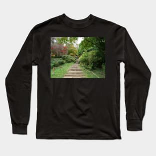 Azalea Steps Winkworth Arboretum Long Sleeve T-Shirt